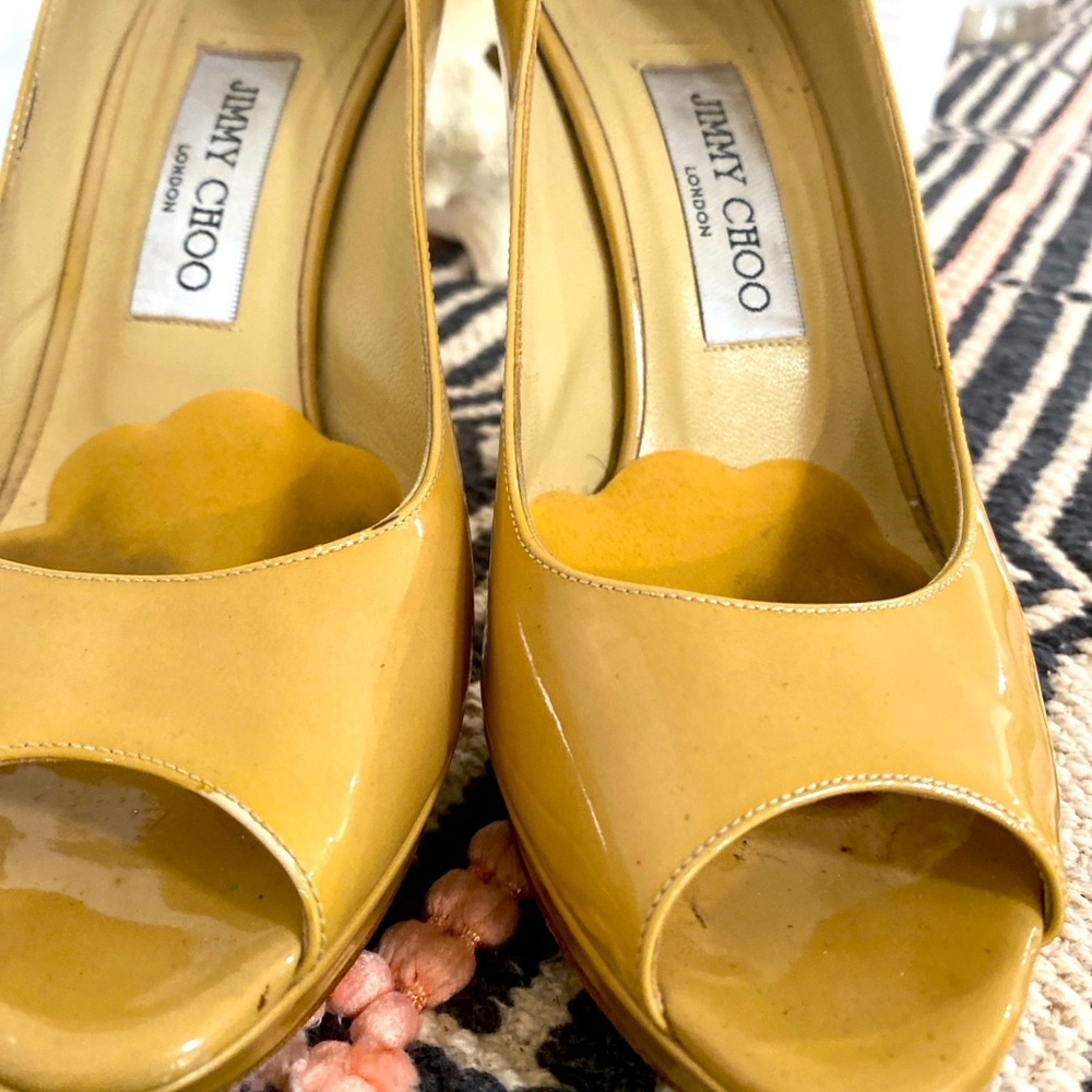 Jimmy Choos patent leather